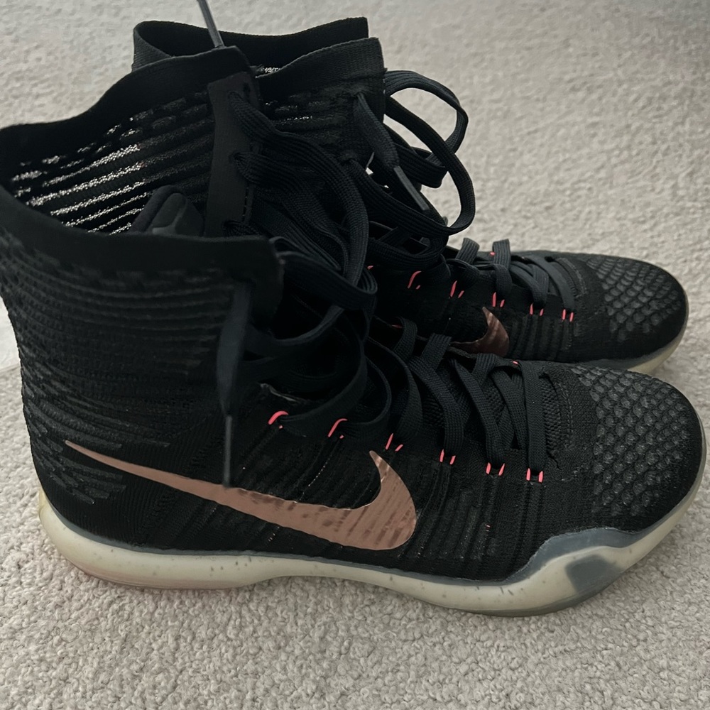 Nike Kobe Elite High X 10 Black/Rose Gold Sz 10.5